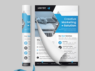 Corporate Business Flyer design Template a4 banner blue blue flyer design business business flyer clean corporate corporate flyer creative design flyer flyer design template modern template