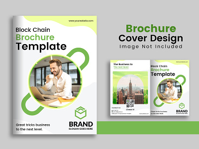 Company Profile Cover Template block chain brochure business corporate cover design creative modern template