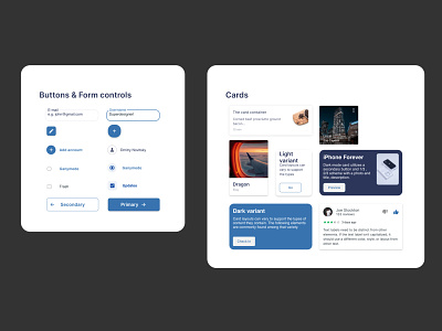 Buttons, Forms, and Cards dailyui design ux web
