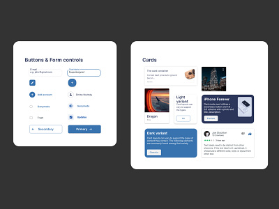 Buttons, Forms, and Cards