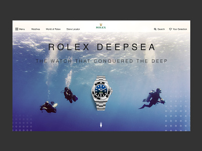 Rolex DeepSea Landing Page (Light Mode) dailyui rolex ux web