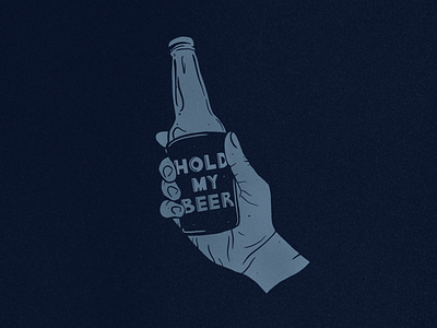 Hold My Beer beer color graphic design illustration logo