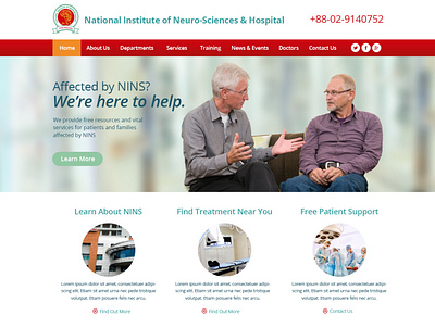 Hospital web template