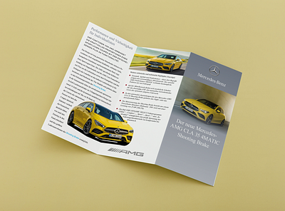 Flyer design Mercedes AMG branding design flyer indesign layout typography