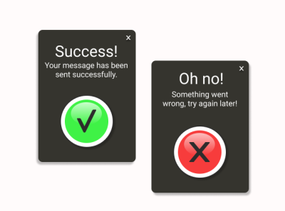 Daily UI #011 flash messages