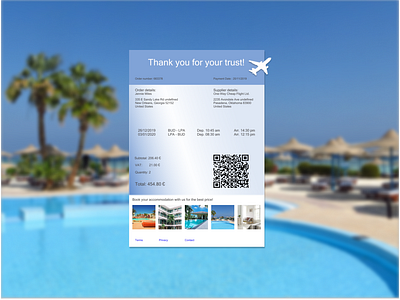 Daily UI #017 - Email Receipt