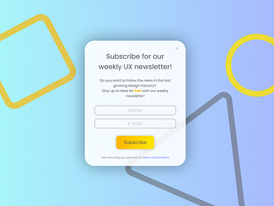 Daily UI #026 - Subscribe