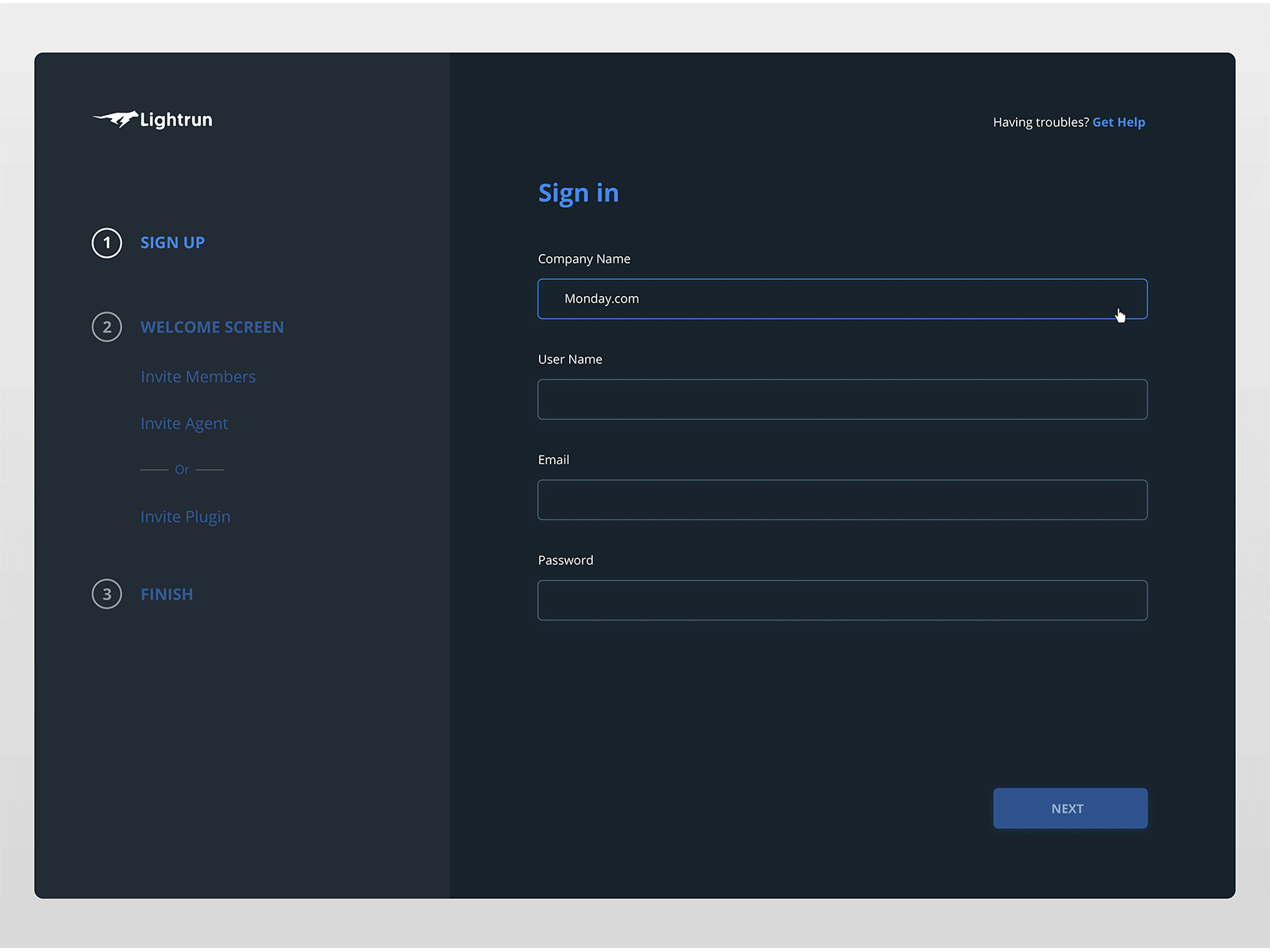 OMBOARDING design sketch ui ux