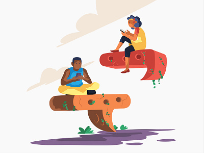 Chatting With Apps - Illustration