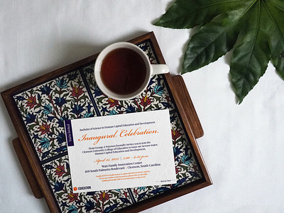 Inaugural Celebration Invitation branding clemson design formal invitation graphic design invitation layout minimal simple
