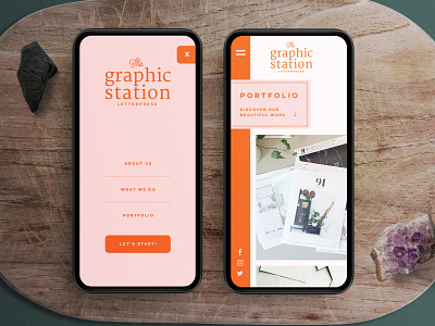 The Graphic Station - Mobile Experience Design brand design brand identity branding branding design design design art graphic design minimalist minimalist design mobile mobile design mobile ui ux web web design website design