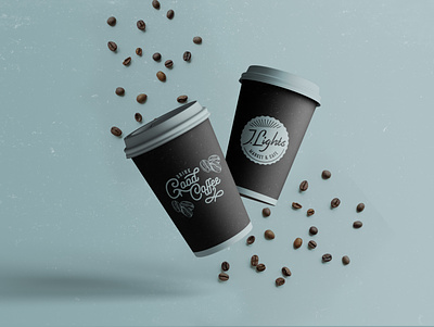 J. Lights | Look and Feel brand design brand identity branding branding and identity branding concept branding design cafe branding cafe cup cafe logo cafeteria coffee coffee cup coffee shop graphic design logo logo concept logo design logos logotype minimalist design