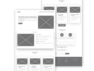 wireframe web seo leanding page ui web wireframe wireframes