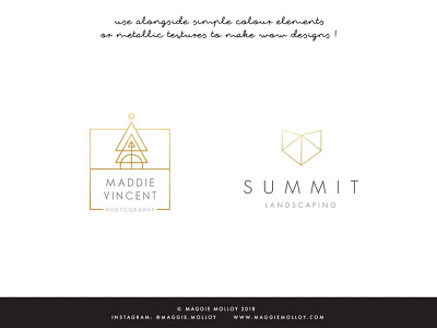 101 Geometric Logo Elements branding design icon illustration logo