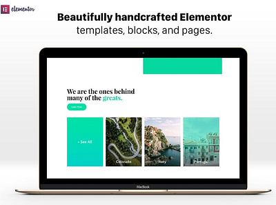 Elementor UI Kit, Templates, Blocks design leanding page ui ux web