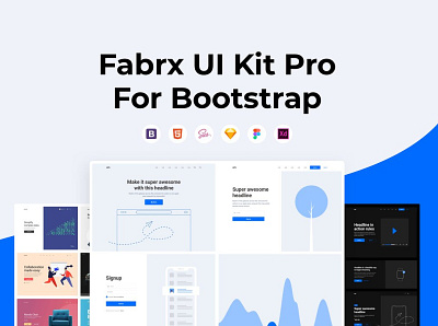 Fabrx Super Bundle branding design leanding page ui ux web