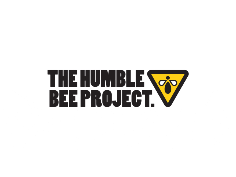 The Humble Bee Project bees danger exclamation gif logo triangle warning yellow