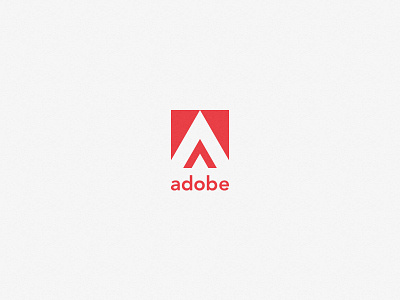 Adobe Logo Redesign adobe brand branding identity jony design logo logotype mark red redesign