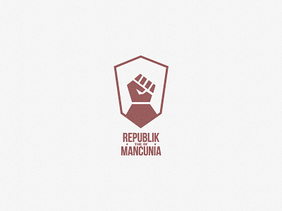 Republik of Mancunia brand design hand icon jony design logo logofolio logotype mark power symbol