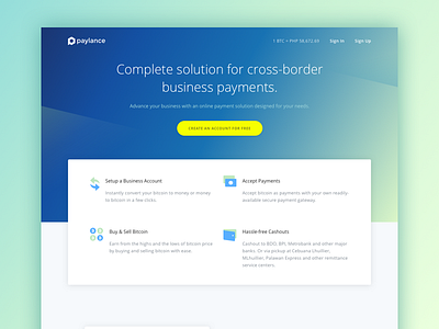 Paylance Landing Page