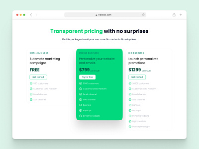 Pricing. Landing page clean design design figma pricing ui webdesign website