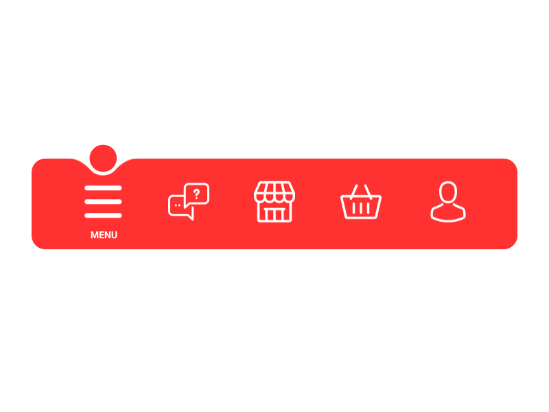 Tabbar for store after effects animation application design app figma menu design menubar shop shopping app store tabbar ui ux