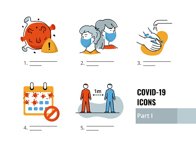 Free Coronavirus icons set. Covid-19 character concept coronavirus covid covid 19 covid 19 covid19 design flat free freeicons icon illustration infographic logo outline protection quarantine vector virus