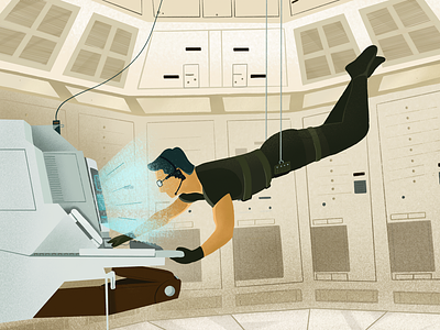 Mission Impossible - movie poster illustration.