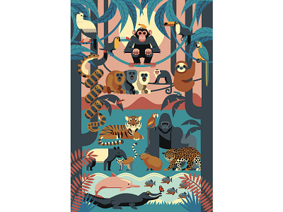 Jungle adobe illustrator adobe photoshop illustration jungle vector