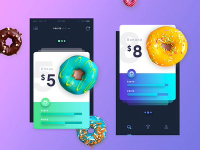 Mobile App Concept concept design gradient mobile app ui