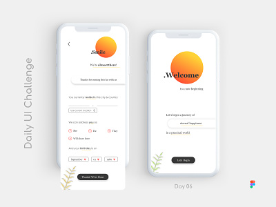 Daily UI Challenge: Day 06: Register Screen_Part 02
