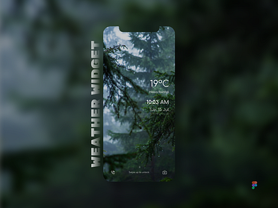 Weather Widget: Forest-themed