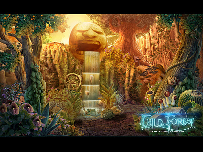 Rite of Passage: Child of the Forest Waterfall ce causal ce child forest game illustration of passage: photoshop rite the waterfall