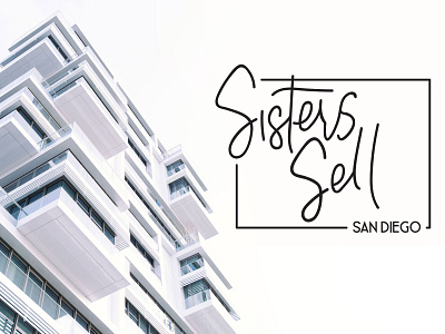 Sisters Sell San Diego calligraphy custom font logo logo design