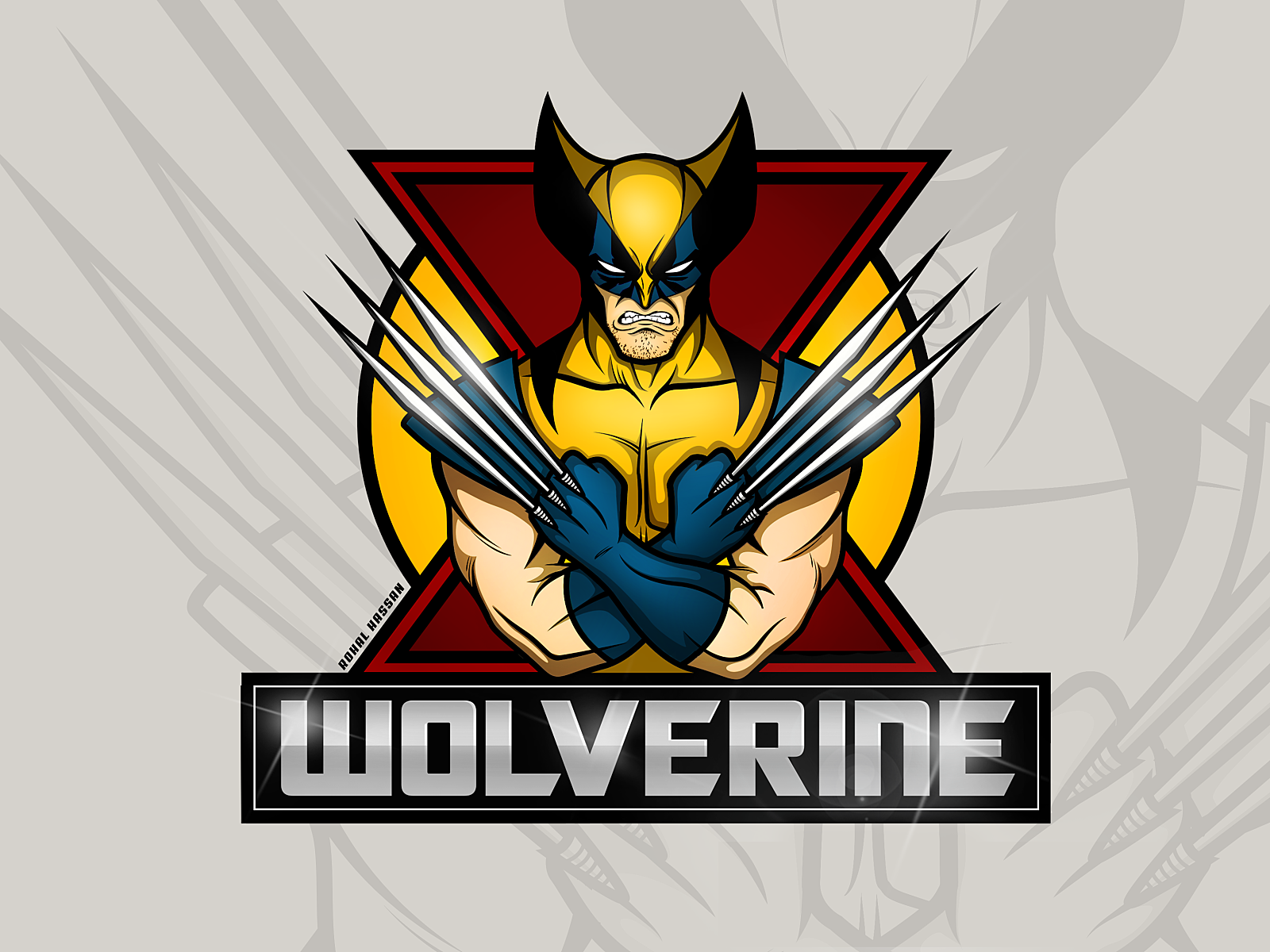 X Men Wolverine Classic Suit Logo By Rohal Hassan On Dribbble