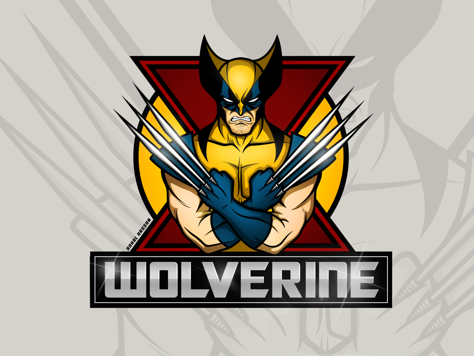 X-Men Wolverine Classic Suit Logo by Rohal Hassan on Dribbble