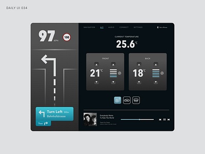 Daily UI 034 - Car Interface