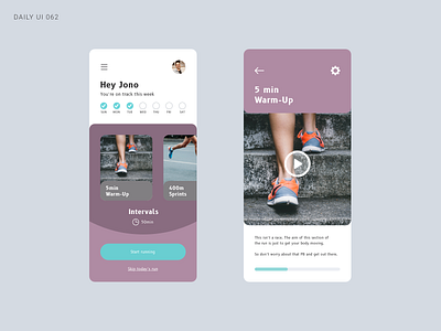 Daily UI 062 - Workout Of The Day