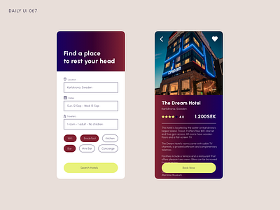 Daily UI 067 - Hotel Booking booking daily ui daily ui 067 daily ui 67 dailyui hotel hotel booking