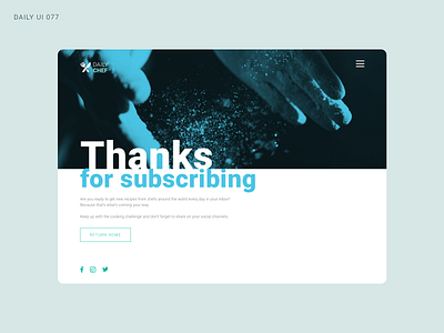 Daily UI 077 - Thank You