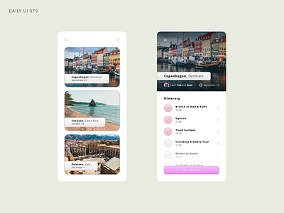 Daily UI 079 - Itinerary