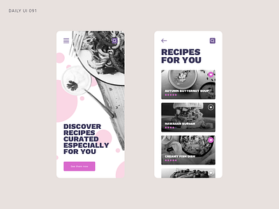 Daily UI 091 - Curated For You