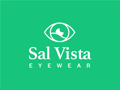 Sal Vista Eyewear brand identity branding and identity eye eyewear fitness health healthcare illustrator logo moon simple vector vista visual identity