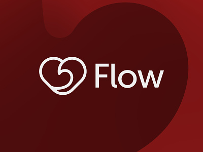 Flow branding branding and identity fitness flow health healthcare heart illustrator logo simple vector visual identity