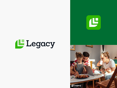 Legacy Logo Design branding branding and identity design financial geometric illustrator logo sanchez vector wealth management