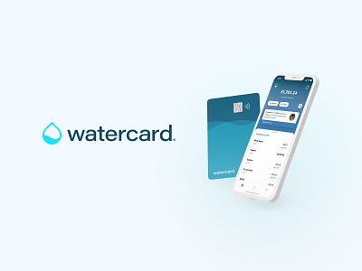Watercard Challenge branding branding and identity charity debit card design donation financial illustrator logo simple vector water watercardchallenge