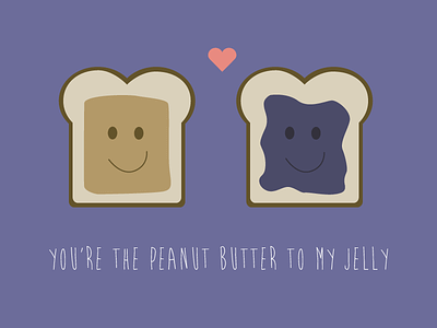 Peanut Butter & Jelly illustrations love pbj