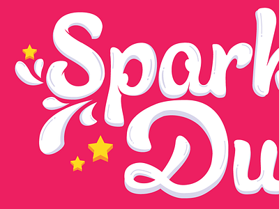 Lettering lettering logo pink quirky stars