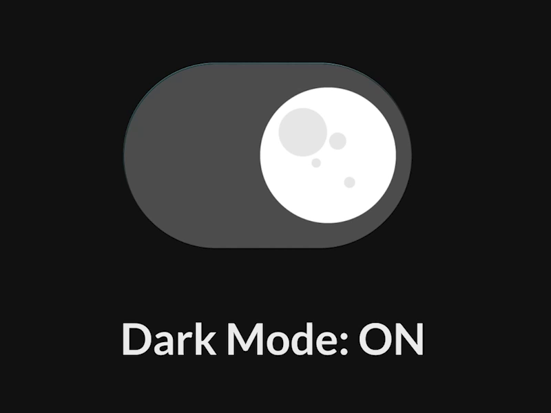 Dark mode switch: UI Design and Animation Practice by Yanal Tayyem on