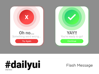 Flash Message - Daily UI #011 011 adobe xd app daily dailyui design flash flash message message mobile ui ui design web